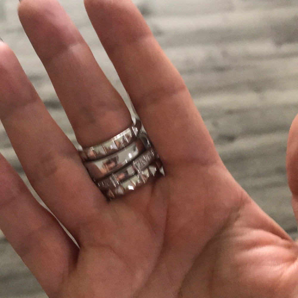 Stackable rings silver - Picture 2 of 4